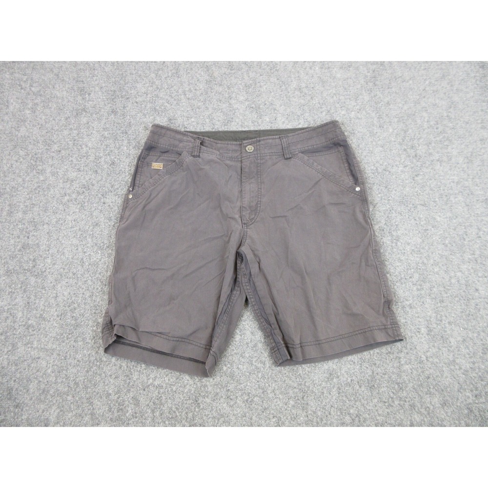 Kuhl Shorts Mens 36 Gray Cotton Nylon Stretch Chino 11 Inseam Casual Summer